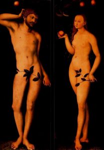 1528 CRANACH ADAN Y EVA