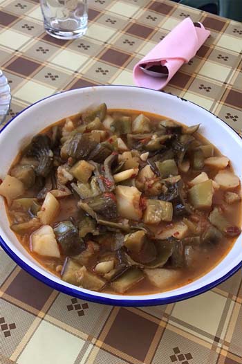 Plato de Ajo de Berenjena