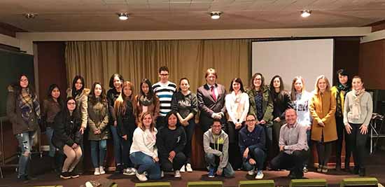Agustin Espinosa visita alumnos EFA La Serna de Bolaños