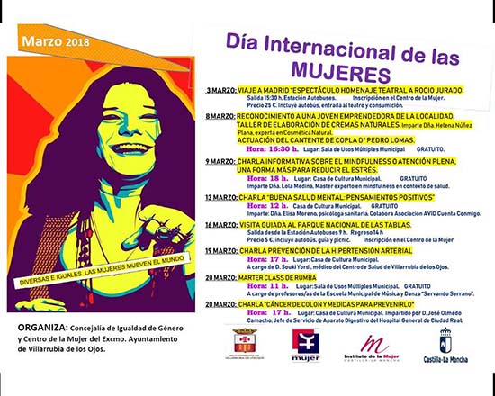 Villarrubia cartel del Dia de la Mujer bueno
