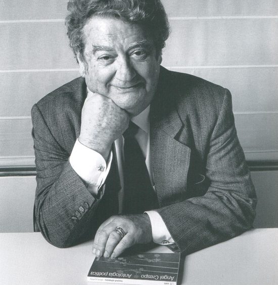 Ángel Crespo en la Residencia de Estudiantes de Madrid en 1994