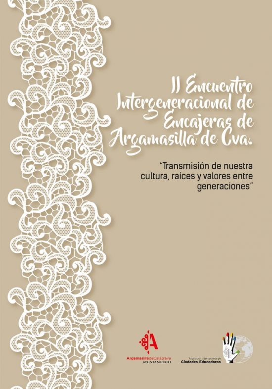 Cartel promocional del II Encuentro de Encajeras de Argamasilla de Calatrava