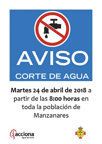 Corte Agua 24 abril 18