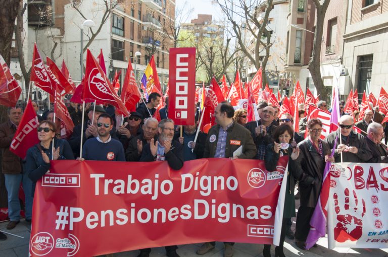 CCOO y UGT vuelven a reclamar “pensiones dignas” y rechazan “los parches para unos pocos”