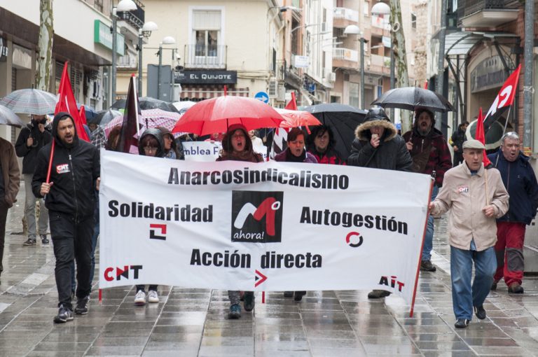La CNT no se amilana por la lluvia del 1º de Mayo