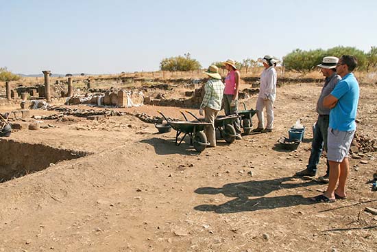 Panorámica Sisapo en periodo estival de excavaciones