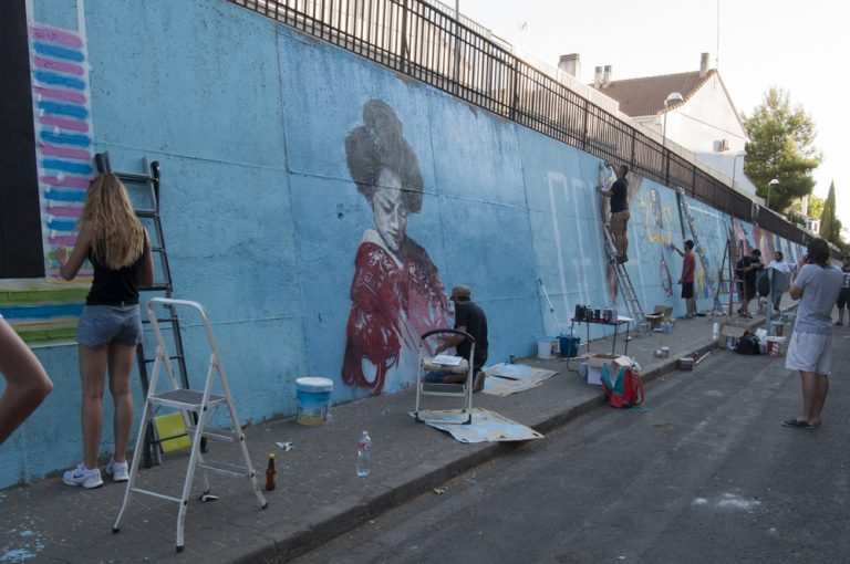 Ciudad Real: El arte brota del muro de Laguna de la Posadilla
