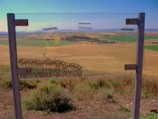 Vista del campo de batalla desde el lado cristiano, donde estaría la Caballería pesada cristiana