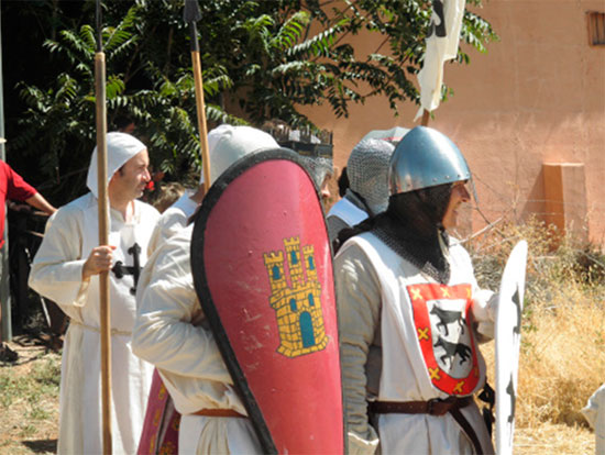 Recreación de los últimos momentos del Rey Alfonso VIII a cargo del grupo de Recreación Histórica de Ciudad Real “Alarcos” en 2017