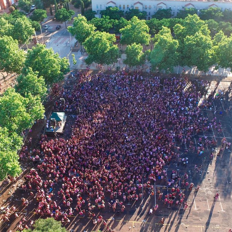 Espectaculares imágenes de la zurra desde las alturas