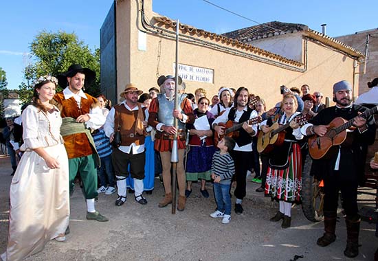 carrizosa Basilio y quiteria a la entrada corral con Quijote