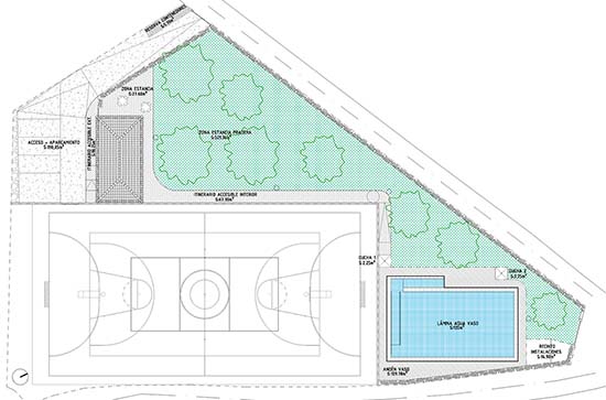 Plano ubicación nueva piscina San Benito