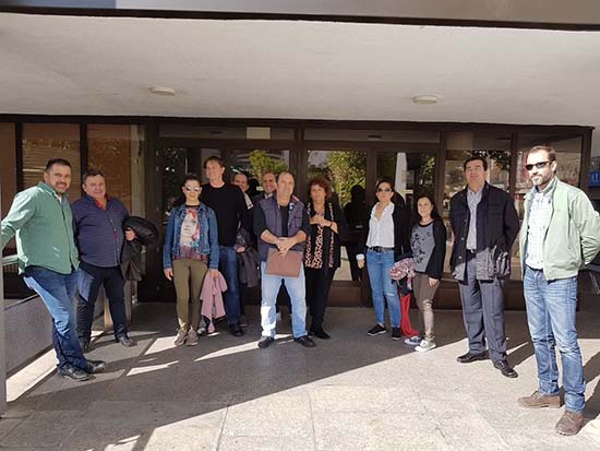 Concentración sindical en el Ayuntamiento de Puertollano (archivo)