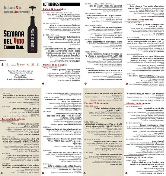 semana del vino programacion