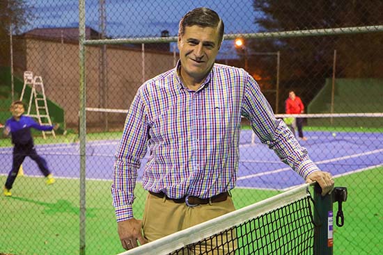 Jacinto Arriaga, en las instalaciones del complejo polideportivo rabanero