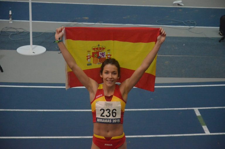 La puertollanera Marina Lobato se proclama campeona de España de triple salto sub 23