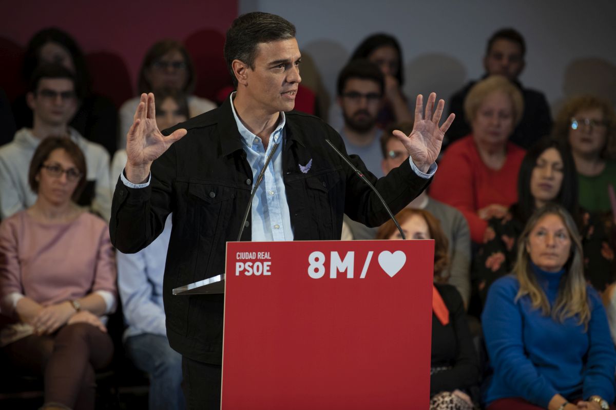 Pedro Sánchez participa este lunes en un acto del PSOE en Alcázar de ...