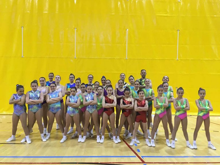 El Club Vertical Split de Puertollano triunfa en el Open de gimnasia aeróbica de Soria
