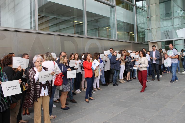 Trabajadores de Justicia de Ciudad Real se han concentrado hoy reclamando acabar con su discriminación salarial