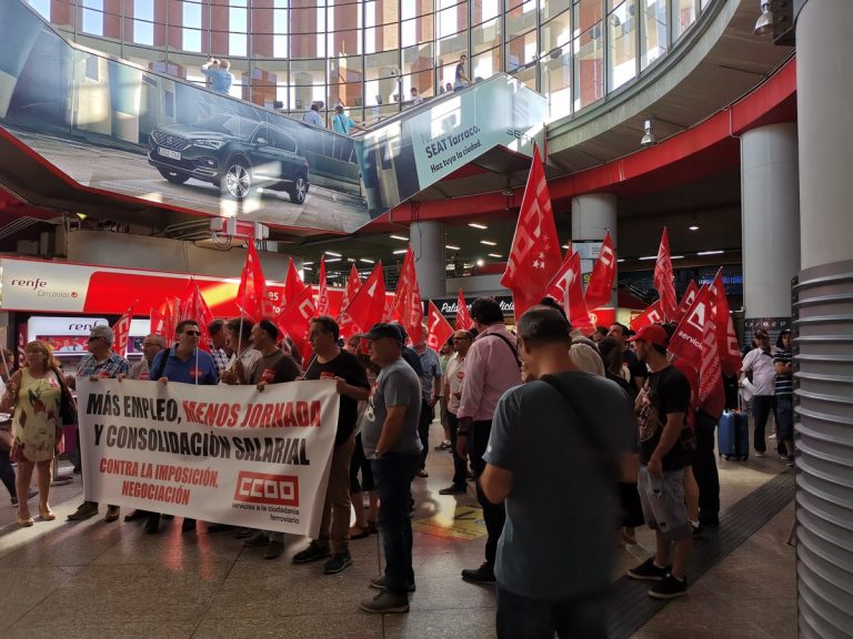 CCOO cifra en un 75% el seguimiento de la huelga en Renfe en Castilla-La Mancha, “a pesar de los abusivos servicios mínimos”