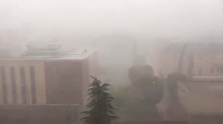 Impactante tormenta de agua y granizo descarga sobre Ciudad Real