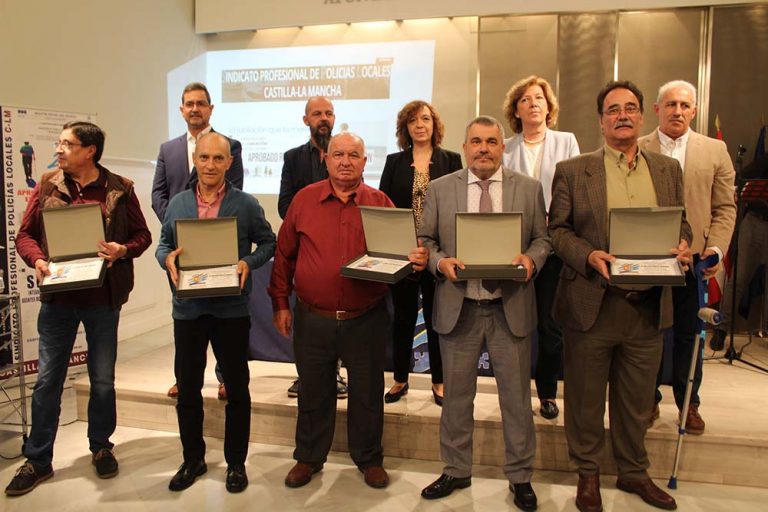 El Sindicato de Policía Local rinde homenaje a sus jubilados en Castilla-La Mancha