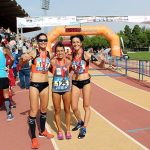 MARATÓN_Podium femenino Maraton de CLM
