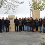 Poblete Autoridades en el arco inicial de la ruta