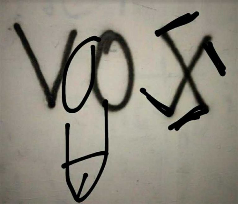 VOX denuncia ser objeto de pintadas “intolerables” en Ciudad Real y otras localidades de la provincia