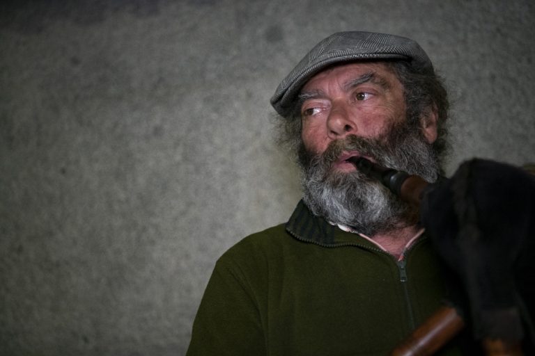 Un gaitero de paso por Ciudad Real