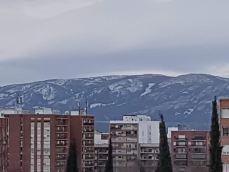 Primeras nieves en Ciudad Real y Puertollano