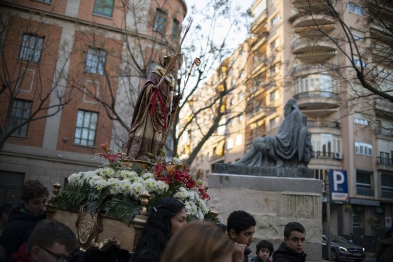 Ciudad Real: Los Scouts de San Pedro sacan en procesión a san Blas