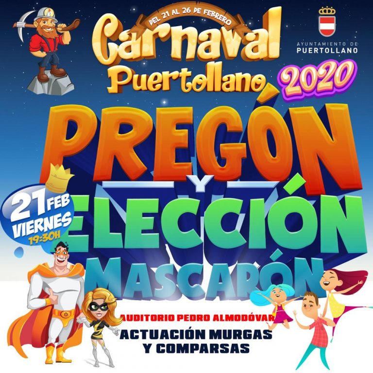 Puertollano: Pregón, desfiles, fiestas, pop y murgas en el fin de semana carnavalero