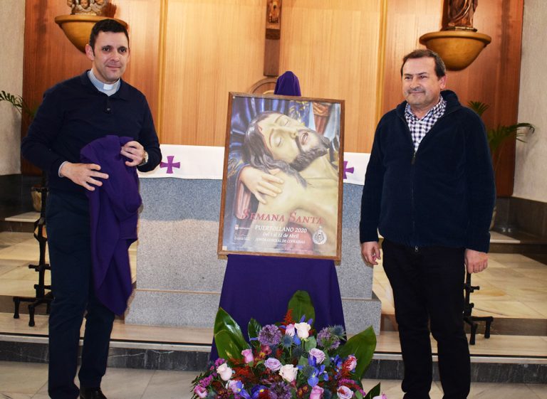 Puertollano: Una fotografía de García Manzanares del Cristo de la Piedad protagoniza el cartel oficial de la Semana Santa 2020