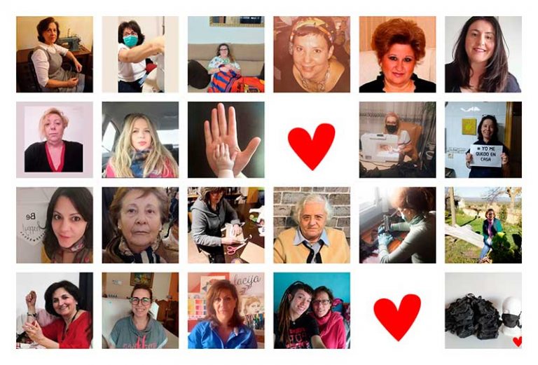 Veinticinco artesanas de Ciudad Real realizan 10.000 mascarillas y 300 pantallas de protección