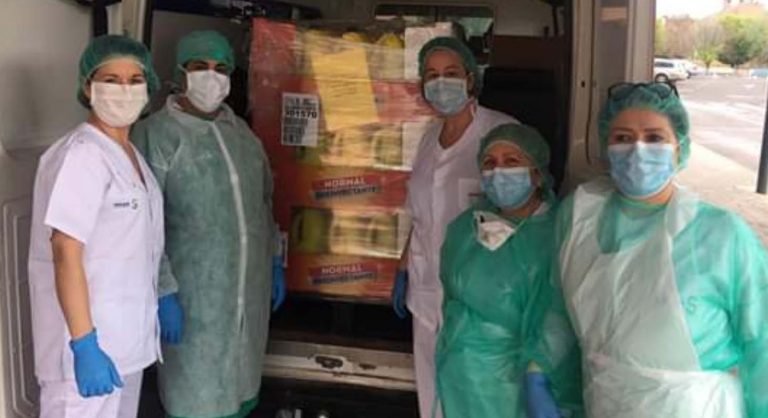 Puertollano: Los trabajadores de Mercadona del Paseo de San Gregorio donan material al hospital Santa Bárbara