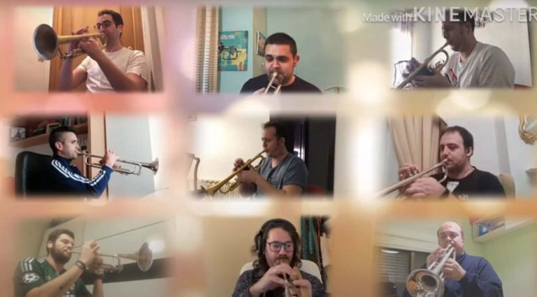 Trompetistas de Ciudad Real levantan el ánimo con una magnífica interpretación