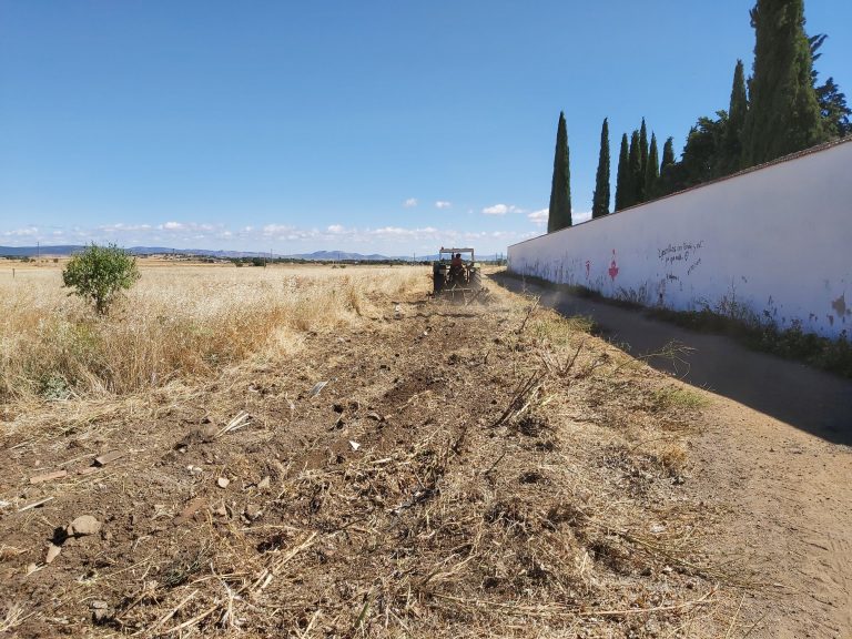 Ciudad Real: Cortafuegos para proteger instalaciones como el Cementerio Municipal