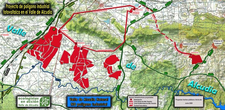 Podemos Puertollano llama a «salvar» el Valle de Alcudia de la macroplanta solar