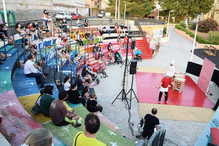 Puertollano: El anfiteatro de Padre Poveda se estrena como espacio escénico con el menú de Quijote y Sancho