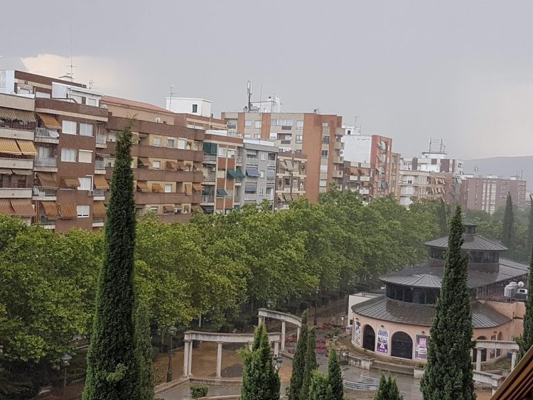 Fuerte tormenta de canícula en Puertollano