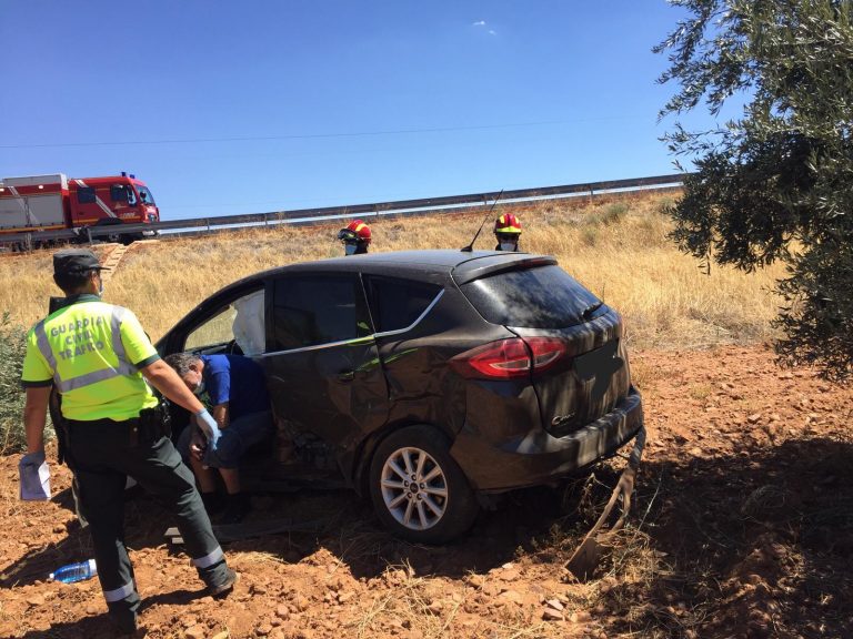 Puertollano: Un herido tras la salida de vía de un vehículo en la autovía A-41