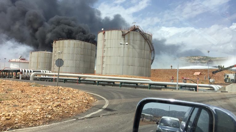 El Gobierno de Castilla-La Mancha informa de que la calidad del aire en Puertollano está dentro de los parámetros permitidos que marca la normativa tras el incendio en la refinería de Repsol