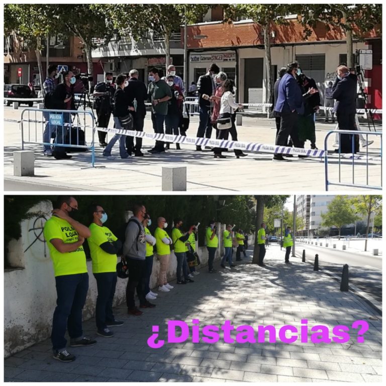 Ciudad Real: Colectivo de policías locales niega que hiciera un «escrache» a la alcaldesa y asegura que su protesta cumple con las medidas de seguridad
