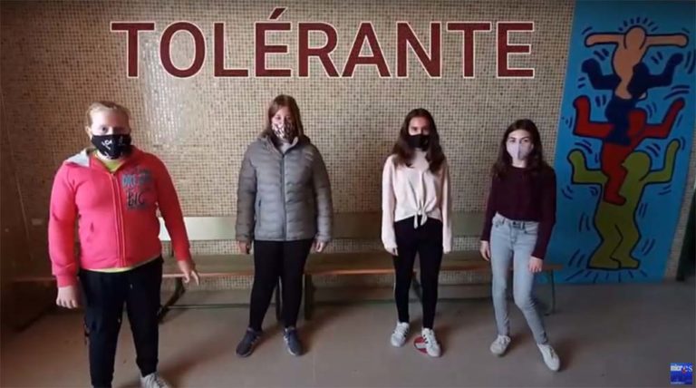 Alumnos de los IES Estados del Duque de Malagón y  Guadiana de Villarrubia de los Ojos unen sus fuerzas en contra de la violencia de género