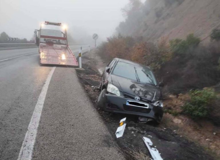 Una persona herida tras la salida de vía de un vehículo en la N-430, en Puebla de Don Rodrigo
