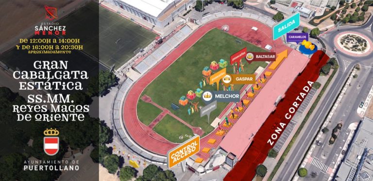 Puertollano: La cabalgata estática de los Reyes Magos será visitable durante más de seis horas en el Estadio Sánchez Menor