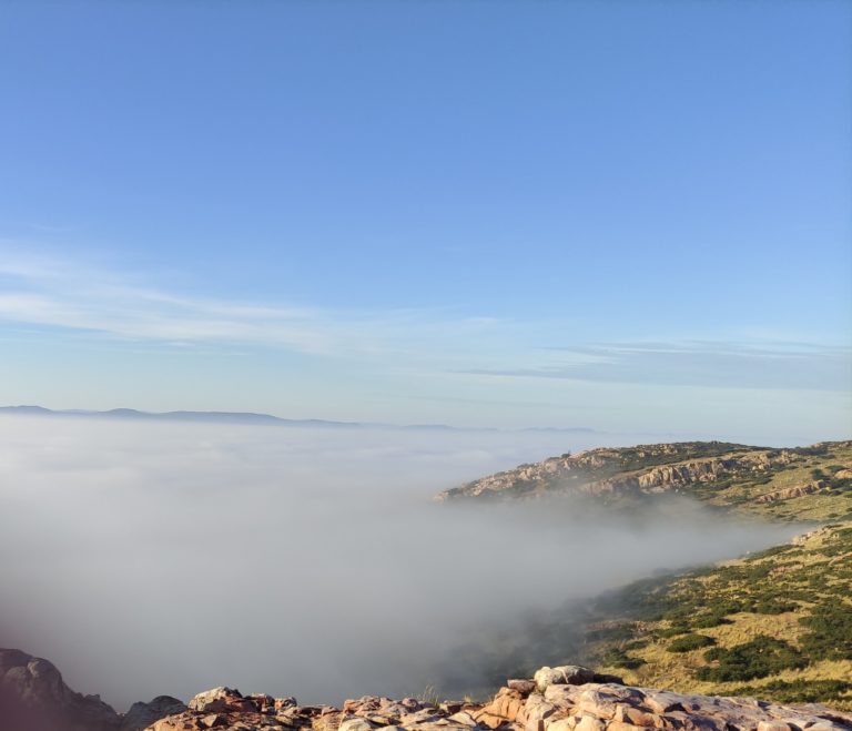 Puertollano bajo el blanco océano