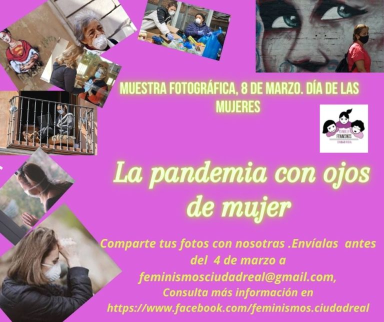 Certamen fotográfico: La pandemia con ojos de mujer