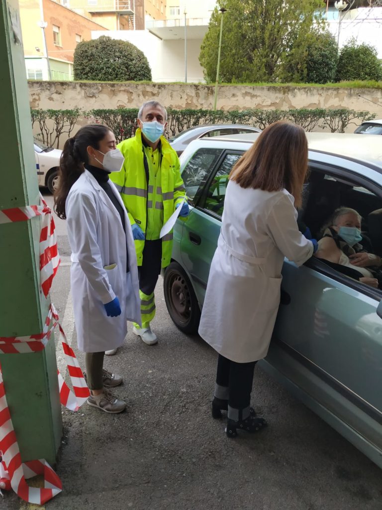 Vacunación en el Centro de Salud de Pío XII